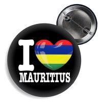 Button - I LOVE MAURITIUS -