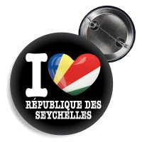 Button - I LOVE RÉPUBLIQUE DES SEYCHELLES -