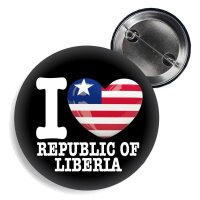 Button - I LOVE REPUBLIC OF LIBERIA -
