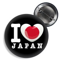 Button - I LOVE JAPAN -
