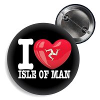 Button - I LOVE ISLE OF MAN -