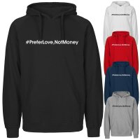 CRAZYSHIRT "#PreferLove,NotMoney" Hoodie