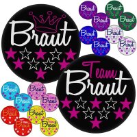 CrazyShirt Button -  Team Braut / Braut
