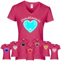 T-Shirt - DIRNDLERSATZ - mit Herz / pink