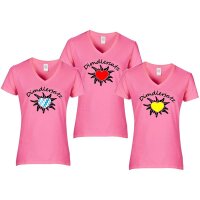 T-Shirt - DIRNDLERSATZ - mit Edelweiß / rosa