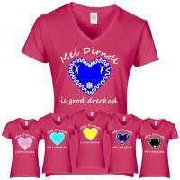 T-Shirt - MEI DIRNDL...- Herz / pink