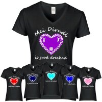 T-Shirt - MEI DIRNDL...- Herz / schwarz