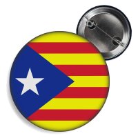 Button - KATALONIEN - Fahne