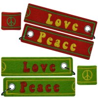 Schlüsselanhänger aus Filz - LOVE & PEACE