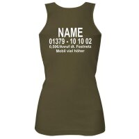TankTop "Dschungel-Nummer" army / Aufdruck...
