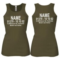 TankTop "Dschungel-Nummer" army / Aufdruck...