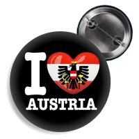 Button - I LOVE AUSTRIA - Adler