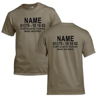 Herren T-Shirt - DSCHUNGELNUMMER - Farbe: khaki / Gr. L -...