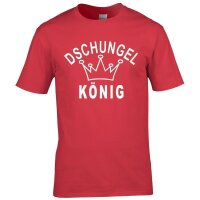 T-Shirt - DSCHUNGELKÖNIG - rot M