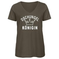 T-Shirt - DSCHUNGELKÖNIGIN - army - Gr. M