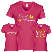 JGA - Shirt - Braut / Brautsecurity - pink