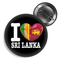 Button - I LOVE SRI LANKA -