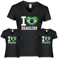 Damen T-Shirt - I LOVE BRASILIEN