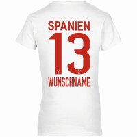 FanShirts4u Damen Fan-Shirt - SPANIEN - M
