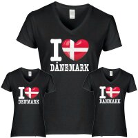 Damen T-Shirt - I LOVE DÄNEMARK