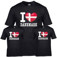 Herren T-Shirt - I LOVE DÄNEMARK