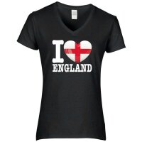 Damen T-Shirt - I LOVE ENGLAND