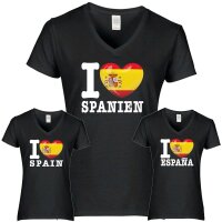 Damen T-Shirt - I LOVE SPANIEN