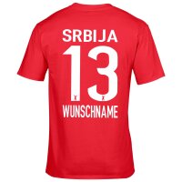 FanShirts4u Herren Fan-Shirt - SRBIJA - S