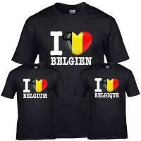 Herren T-Shirt - I LOVE BELGIEN
