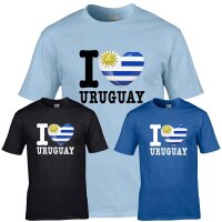 Herren T-Shirt - I LOVE URUGUAY