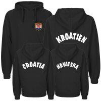 Herren Hoodie - KROATIEN - mit Wappen
