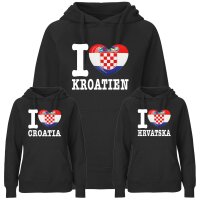Damen Hoodie - I LOVE KROATIEN