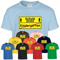Kinder T-Shirt - KINDERGARTEN - SCHULE 2022 -