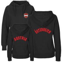 Damen Hoodie - ÖSTERREICH - mit Wappen