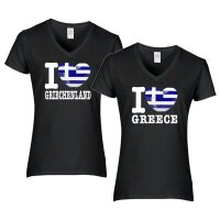 Damen T-Shirt - I LOVE GRIECHENLAND