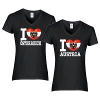 Damen T-Shirt - I LOVE ÖSTERREICH ADLER
