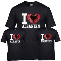 Kinder T-Shirt - I LOVE ALBANIEN