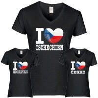 Damen T-Shirt - I LOVE TSCHECHIEN