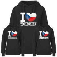 Damen Hoodie - I LOVE TSCHECHIEN