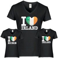 Damen T-Shirt - I LOVE IRLAND