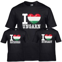 Herren T-Shirt - I LOVE UNGARN