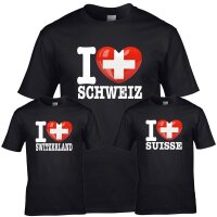 Kinder T-Shirt - I LOVE SCHWEIZ