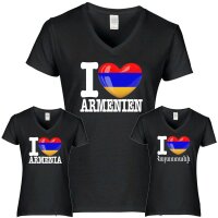 Damen T-Shirt - I LOVE ARMENIEN