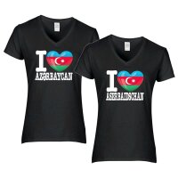 Damen T-Shirt - I LOVE ASERBAIDSCHAN