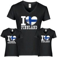 Damen T-Shirt - I LOVE FINNLAND