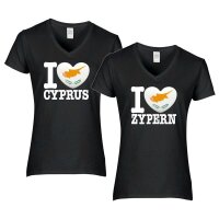 Damen T-Shirt - I LOVE ZYPERN
