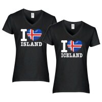 Damen T-Shirt - I LOVE ISLAND