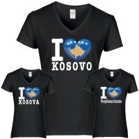 Damen T-Shirt - I LOVE KOSOVO