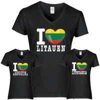 Damen T-Shirt - I LOVE LITAUEN