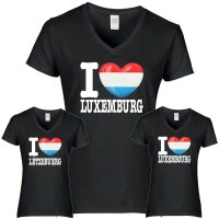 Damen T-Shirt - I LOVE LUXEMBURG